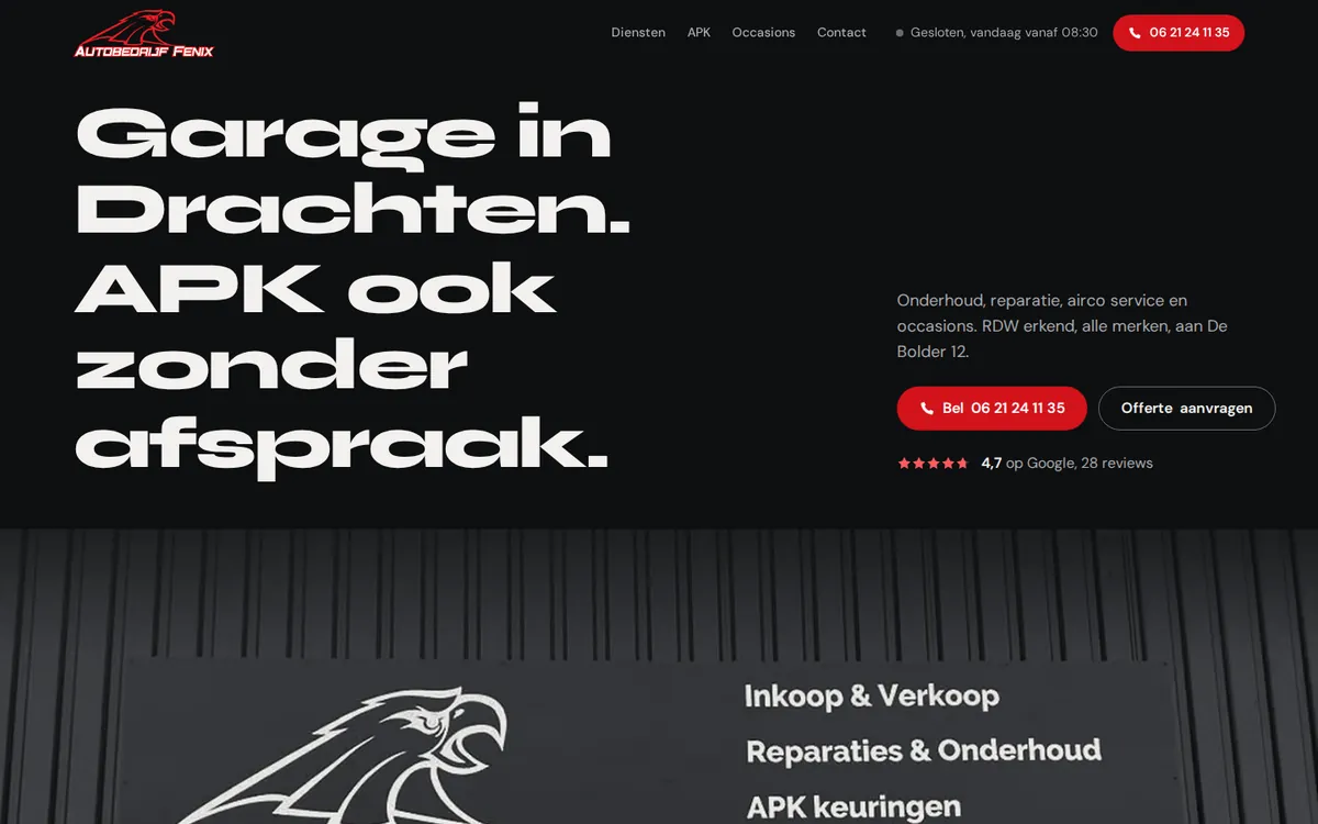 Richting A op een computer